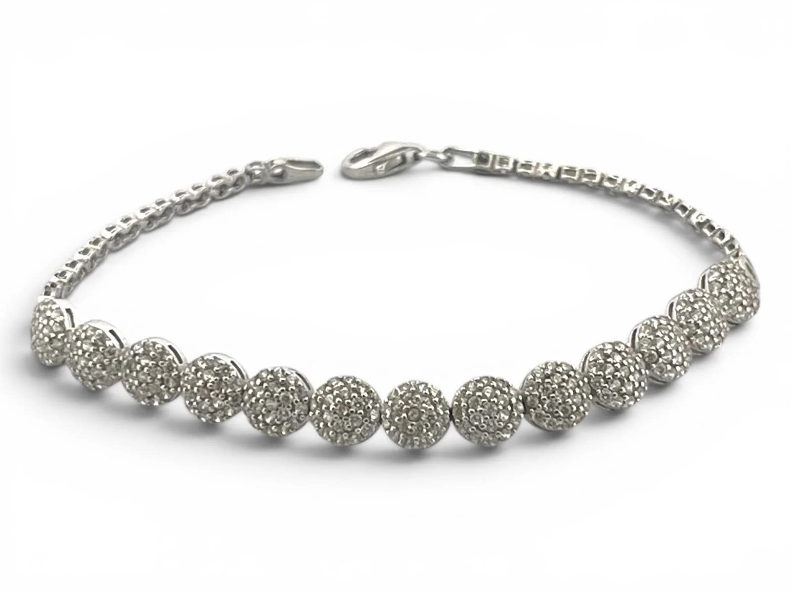 18k Vitguld armband 6.8g