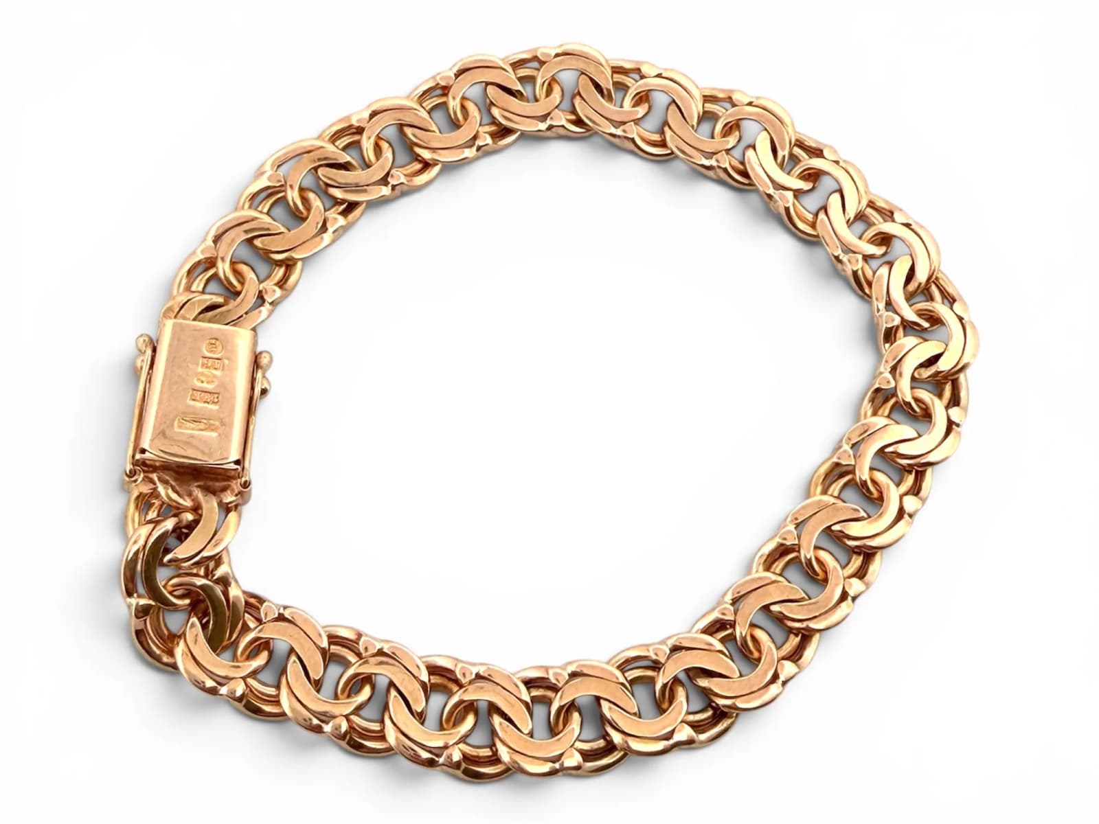 18k Bismarck armband 24.8g — från sidan