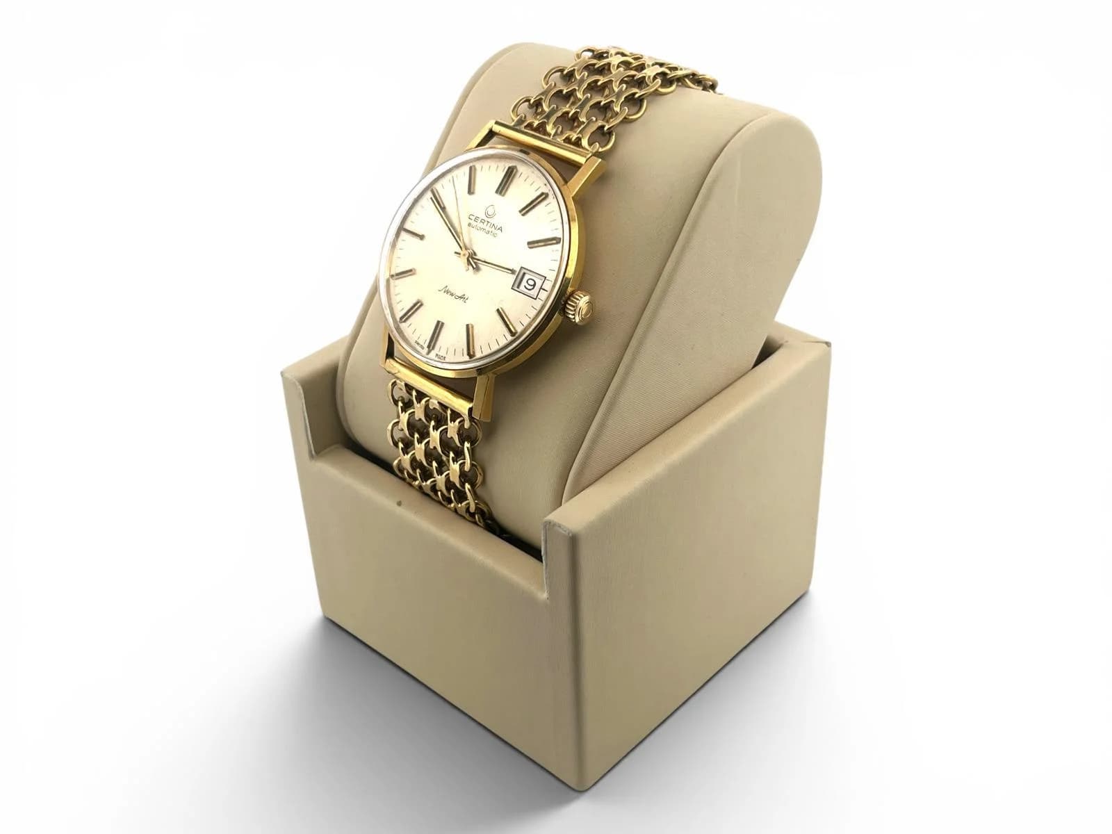 18K klocka Certina Automatic New Art 68.3g — från sidan