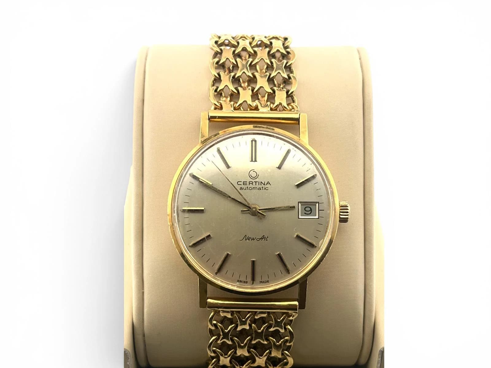 18K klocka Certina Automatic New Art 68.3g — närbild