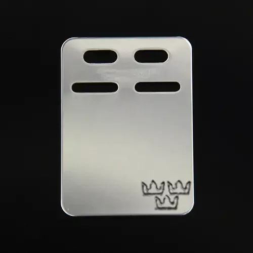 ID-Bricka 19*27 Silver — från sidan