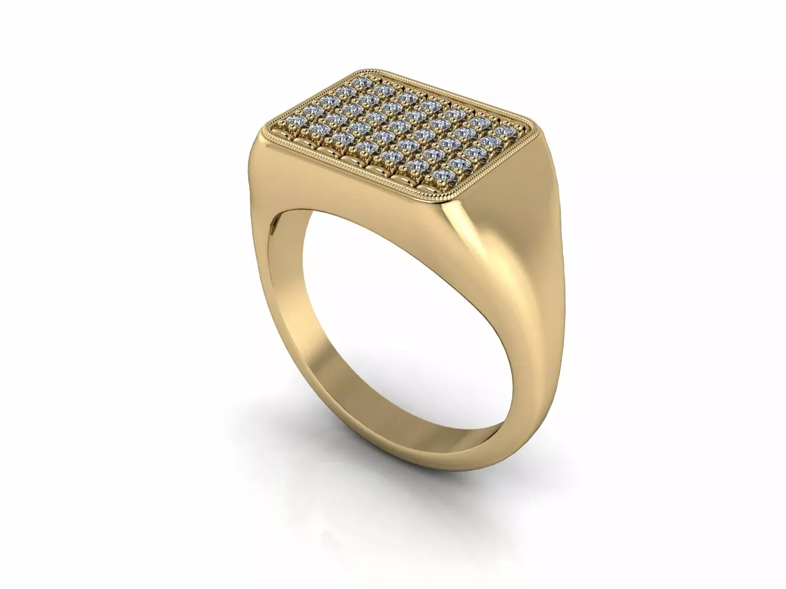 Klackring Diamantklack — från sidan
