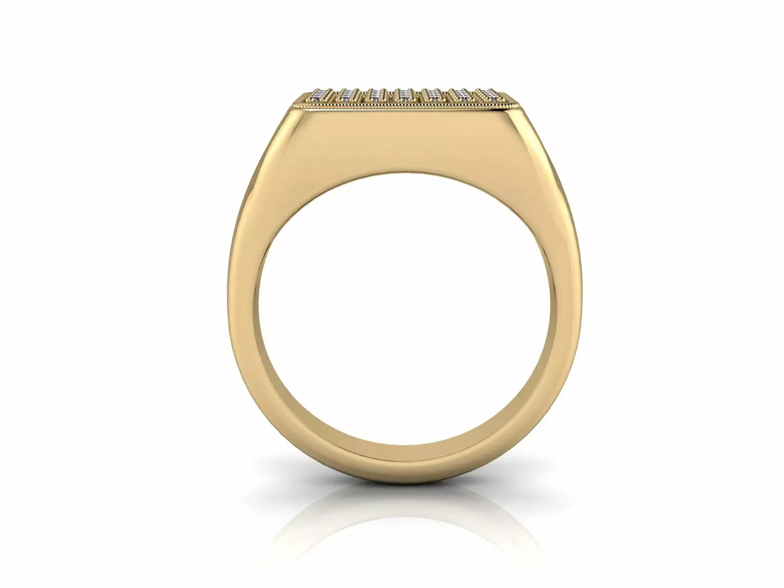 Klackring Diamantklack — närbild