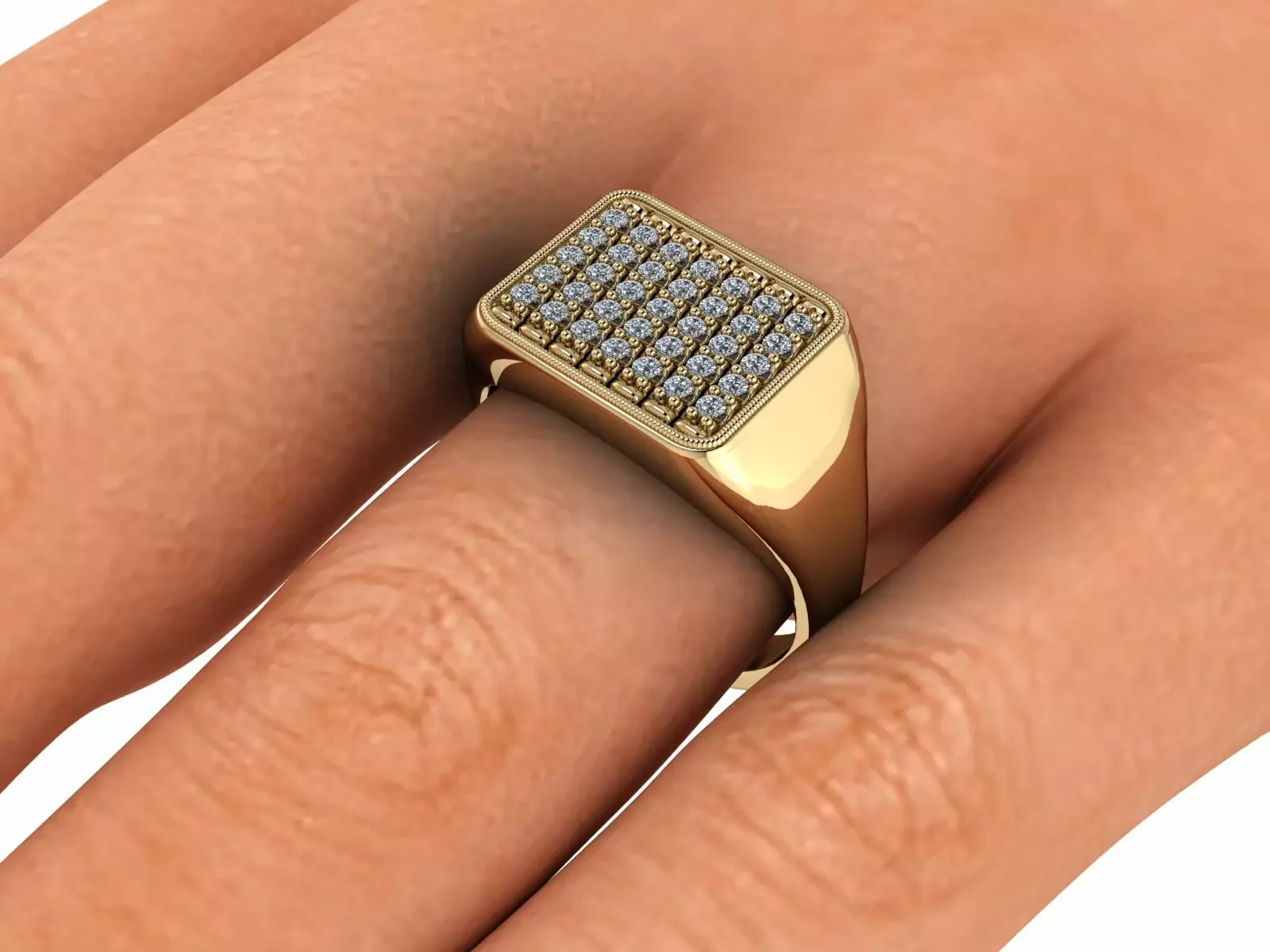 Klackring Diamantklack — detalj