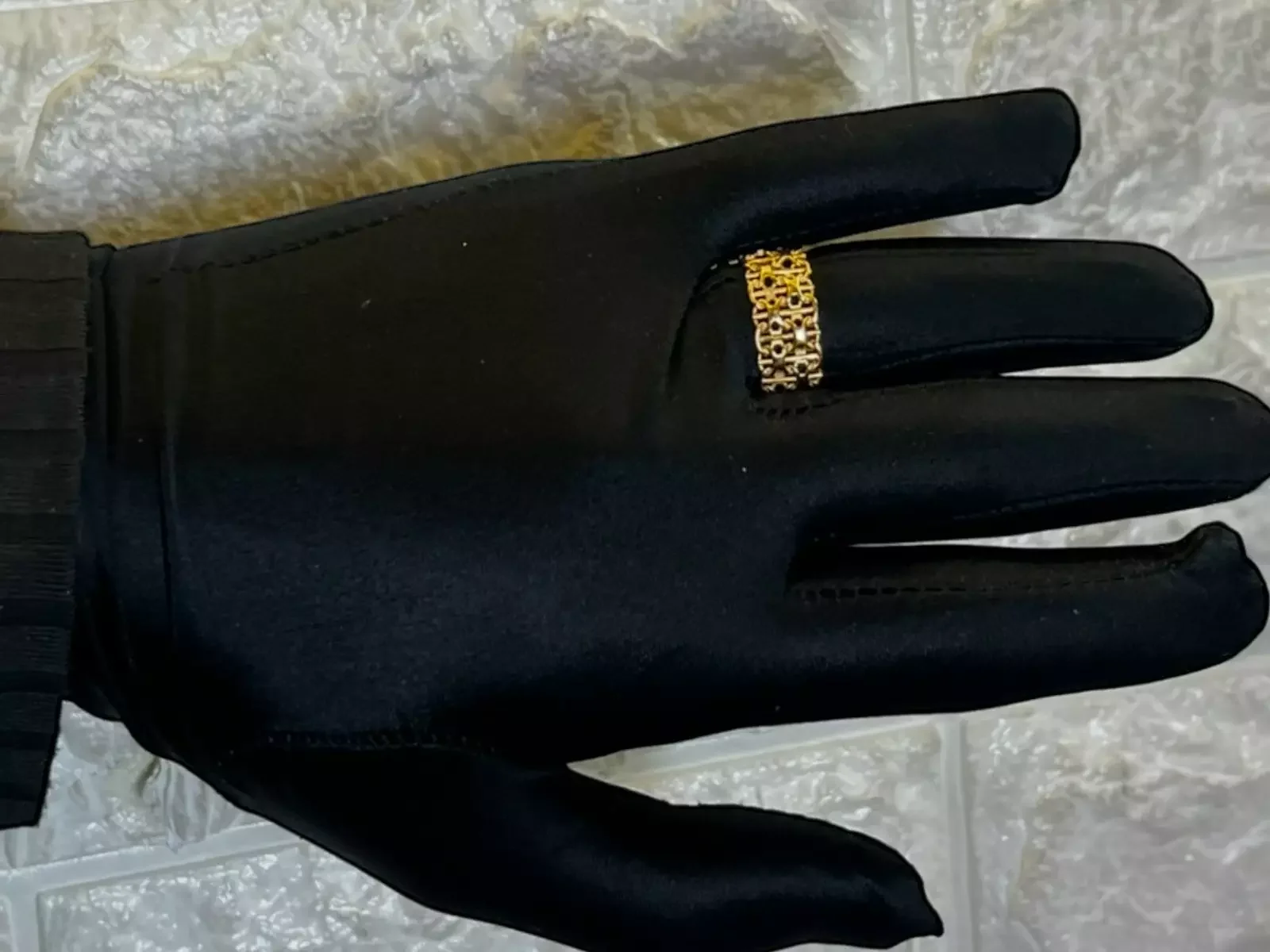 X-Länk ring 18k guld 2X — från sidan