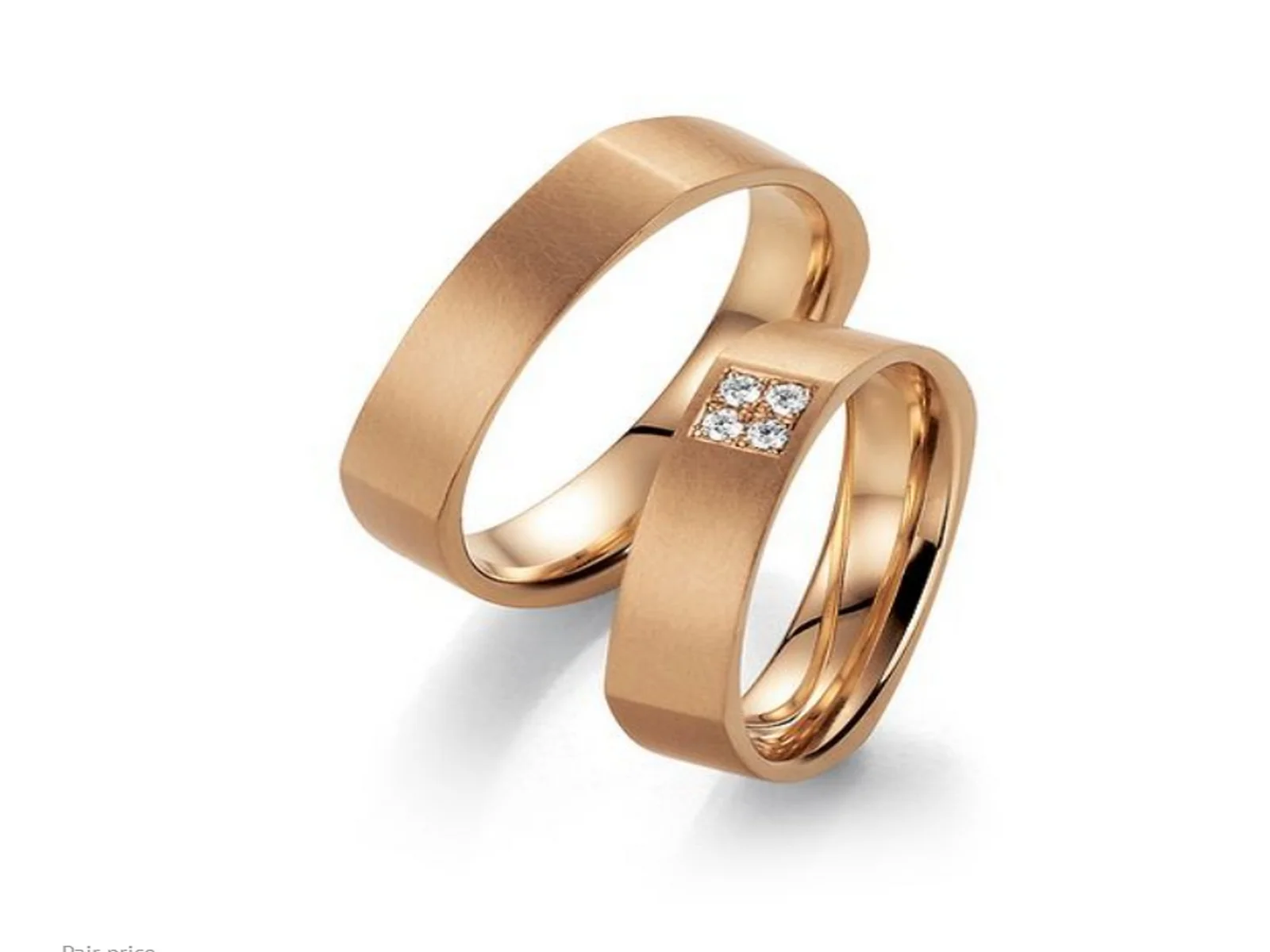 Vigselring 7178/050 — i 18k Vitguld — från sidan