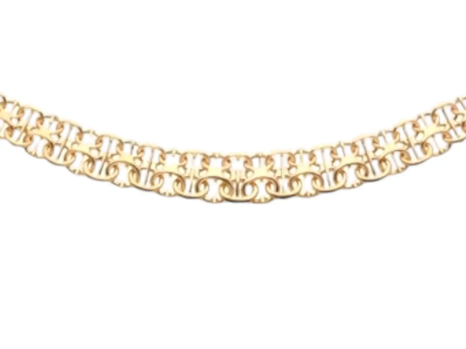 X-länk halsband med stav 12 gram 6,8 x 5,3 mm — från sidan