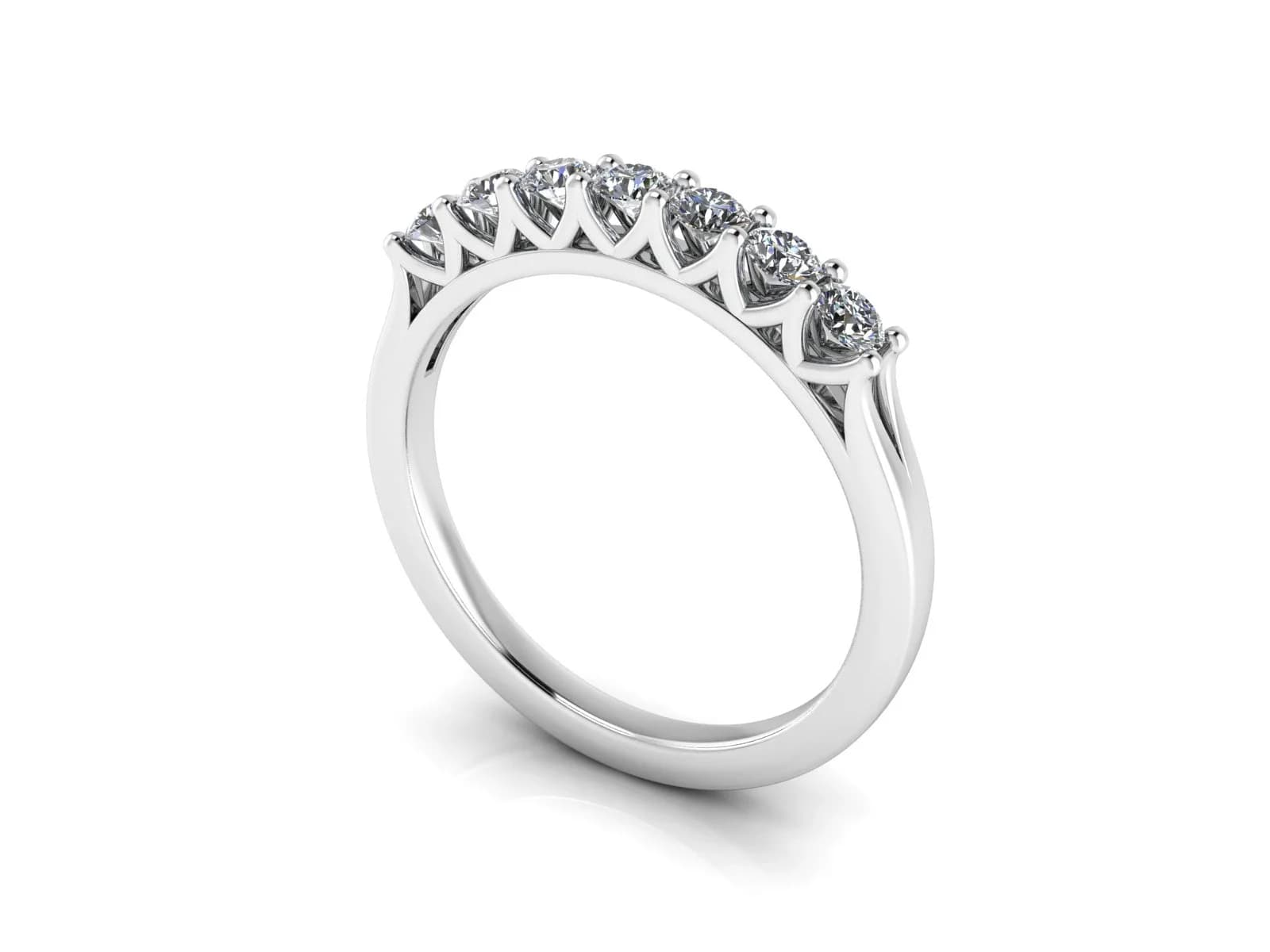 Diamantring allians Loyalty 18k — från sidan