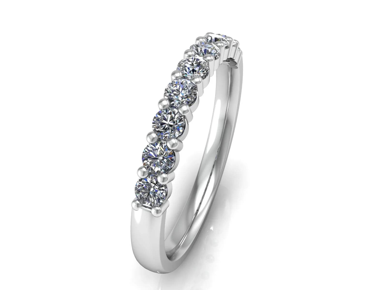 Diamantring allians Amor 0,45 18k — från sidan