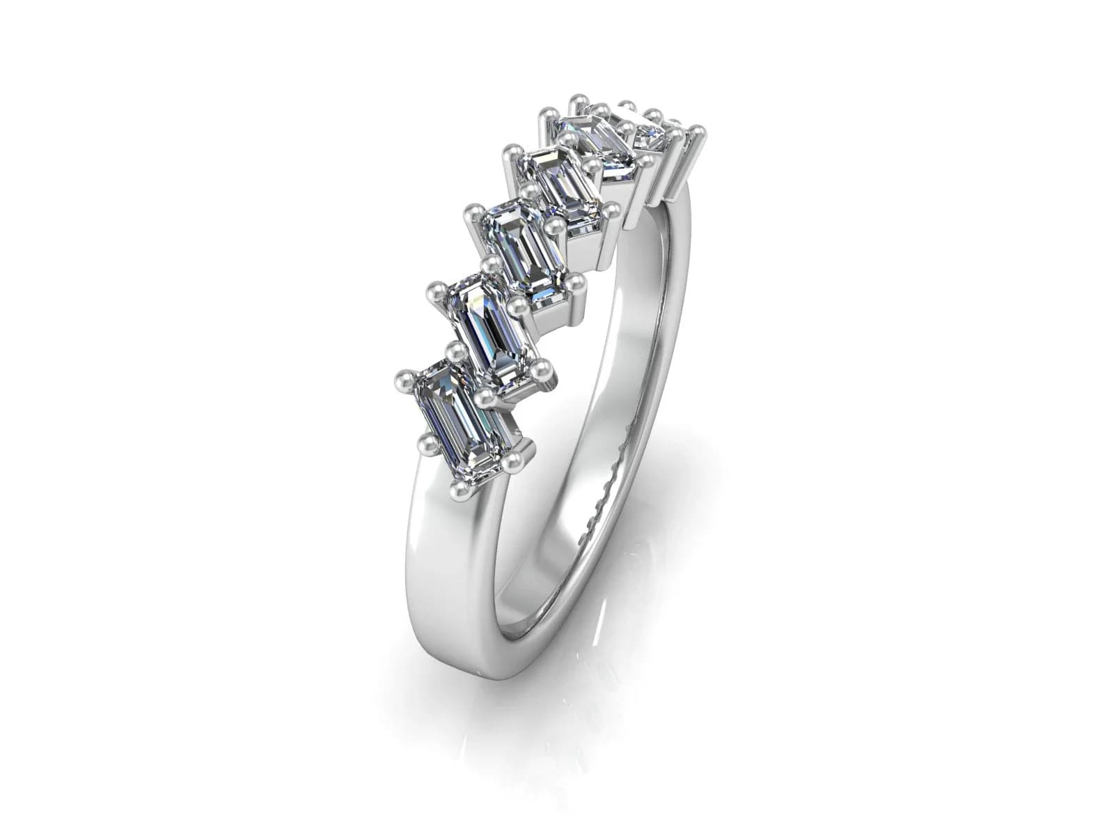 Diamantring allians Passion 0,70c 18k — från sidan